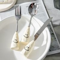 Casual Vacation Cartoon Stainless Steel Fruit Fork 1 Piece main image 4