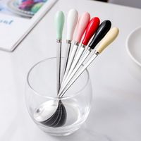 Casual Vacation Solid Color Stainless Steel Spoon 1 Piece main image 5