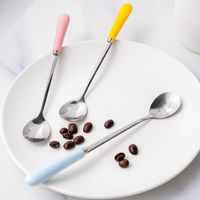 Casual Vacation Solid Color Stainless Steel Spoon 1 Piece main image 2