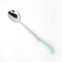 Casual Vacation Solid Color Stainless Steel Spoon 1 Piece sku image 6