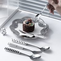 Chinoiserie Vacation Solid Color Stainless Steel Spoon Fruit Fork 1 Piece main image 2
