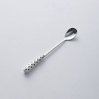 Chinoiserie Vacation Solid Color Stainless Steel Spoon Fruit Fork 1 Piece sku image 3