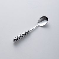 Chinoiserie Vacation Solid Color Stainless Steel Spoon Fruit Fork 1 Piece sku image 4