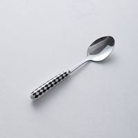 Chinoiserie Vacation Solid Color Stainless Steel Spoon Fruit Fork 1 Piece sku image 7