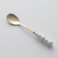 Casual Vacation Solid Color Stainless Steel Spoon 1 Piece sku image 4
