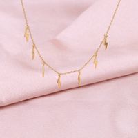 Simple Style Solid Color Sterling Silver Plating Gold Plated Necklace main image 5