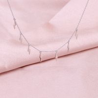 Simple Style Solid Color Sterling Silver Plating Gold Plated Necklace main image 6