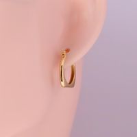 1 Pair Simple Style Solid Color Plating Sterling Silver Earrings main image 5