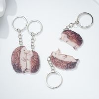 Cute Animal Wood Women's Bag Pendant Keychain sku image 2
