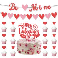 Valentine's Day Cartoon Style Sweet Letter Heart Shape Paper Party Festival Decorative Props main image 4