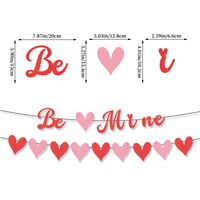 Valentine's Day Cartoon Style Sweet Letter Heart Shape Paper Party Festival Decorative Props sku image 4