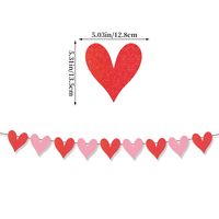 Valentine's Day Cartoon Style Sweet Letter Heart Shape Paper Party Festival Decorative Props sku image 2