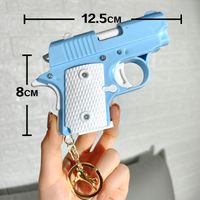 Cute Pistol Plastic Unisex Bag Pendant Keychain main image 5