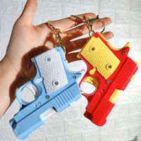 Cute Pistol Plastic Unisex Bag Pendant Keychain main image 2