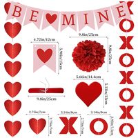Valentine's Day Cartoon Style Letter Paper Party Festival Decorative Props main image 5