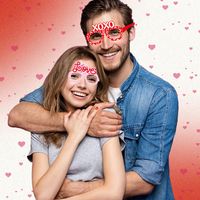 Valentine's Day Cartoon Style Solid Color Paper Party Festival Decorative Props main image 5