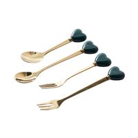 Valentine's Day Chinoiserie Casual Solid Color Stainless Steel Spoon 1 Piece main image 4