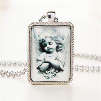 Classic Style Angel Metal Unisex Necklace main image 4