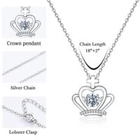 Elegant Lady Heart Shape Copper Plating Inlay Zircon 14k Gold Plated Pendant Necklace sku image 6