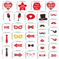 Valentine's Day Cartoon Style Star Heart Shape Paper Party Festival Decorative Props main image 3