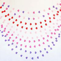 Streetwear Heart Shape Paper Party Colored Ribbons main image 1
