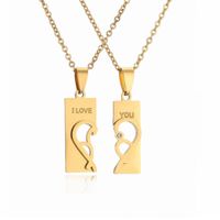 Ig Style Simple Style Love Heart Shape Lock Stainless Steel Plating Inlay Zircon Pendant Necklace main image 9