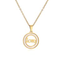 Ig Style Simple Style Love Heart Shape Lock Stainless Steel Plating Inlay Zircon Pendant Necklace main image 8