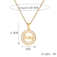 Ig Style Simple Style Love Heart Shape Lock Stainless Steel Plating Inlay Zircon Pendant Necklace main image 3