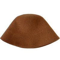 Women's Simple Style Solid Color Curved Eaves Bucket Hat main image 5