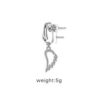 1 Piece Tongue Rings Casual Shiny Star Moon Heart Shape Stainless Steel Alloy Plating Inlay Rhinestones Glass White Gold Plated Gold Plated sku image 9