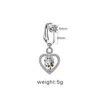 1 Piece Tongue Rings Casual Shiny Star Moon Heart Shape Stainless Steel Alloy Plating Inlay Rhinestones Glass White Gold Plated Gold Plated sku image 20