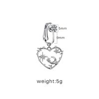 Casual Retro Simple Style Animal Starry Sky Moon Stainless Steel Alloy Copper White Gold Plated Gold Plated Rhinestones Belly Ring In Bulk sku image 3