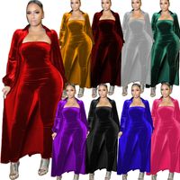 Women's Holiday Street Casual Vintage Style Solid Color Full Length Jumpsuits main image 1