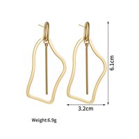 1 Pair Vintage Style Simple Style Irregular Plating Chain 304 Stainless Steel Titanium Steel 18K Gold Plated Drop Earrings main image 2