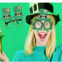 St. Patrick Cute Vintage Style Shamrock Plastic Party Carnival Party Blindfold main image 7