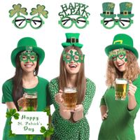 St. Patrick Cute Vintage Style Shamrock Plastic Party Carnival Party Blindfold main image 8