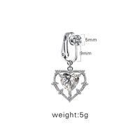 Casual Retro Simple Style Animal Starry Sky Moon Stainless Steel Alloy Copper White Gold Plated Gold Plated Rhinestones Belly Ring In Bulk sku image 5