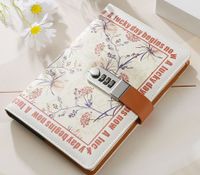 1 Piece Letter Class Learning Pu Leather Retro Pastoral Notebook main image 2