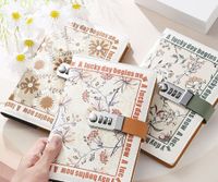 1 Piece Letter Class Learning Pu Leather Retro Pastoral Notebook main image 1