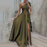 Frau Normales Kleid Elegant Kragenlos Ärmellos Einfarbig Maxi Langes Kleid Täglich Straße sku image 3