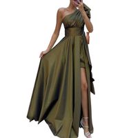 Women's Regular Dress Elegant Collarless Sleeveless Solid Color Maxi Long Dress Daily Street main image 2