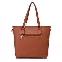 Women's Large Pu Leather Solid Color Classic Style Square Zipper Bag Sets main image 5