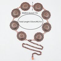 Retro Solid Color Alloy Plating Rose Gold Plated Gold Plated Silver Plated Women's Waist Chain sku image 1