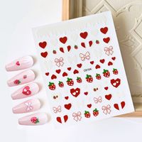 Valentinstag Süss Herzform Kunststoff Nagel Accessoires 1 Satz sku image 4