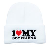 Unisex Simple Style Letter Embroidery Eaveless Wool Cap sku image 3