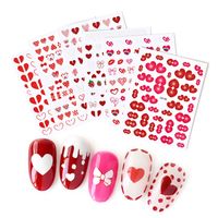 Valentine's Day Sweet Heart Shape Plastic Nail Decoration Accessories 1 Set main image 2