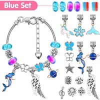 1 Set Sweet Rainbow Starfish Fish Tail Alloy Jewelry Accessories main image 2