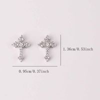 Gothic Simple Style Cross Metal Nail Decoration Accessories 6 Pieces main image 2