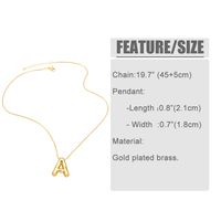 Simple Style Letter Copper Plating Pendant Necklace main image 2
