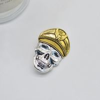 Gothic Retro Funny Skull Metal Plating Unisex Brooches 1 Piece main image 4